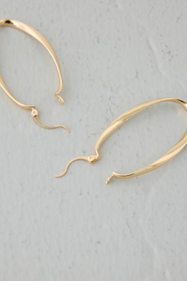 オーバルフープピアス 詳細画像