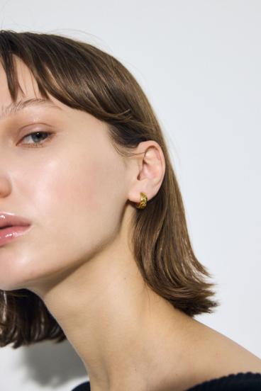 ステンレスメタルプチフープピアス