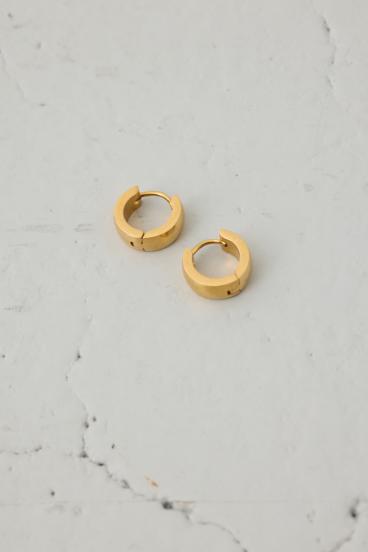 ステンレスメタルプチフープピアス 詳細画像