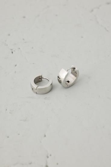 ステンレスメタルプチフープピアス