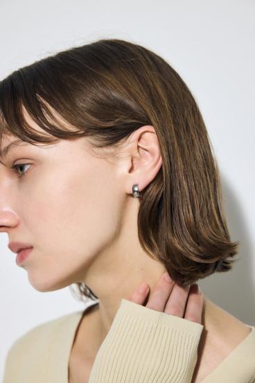 ステンレスメタルプチフープピアス