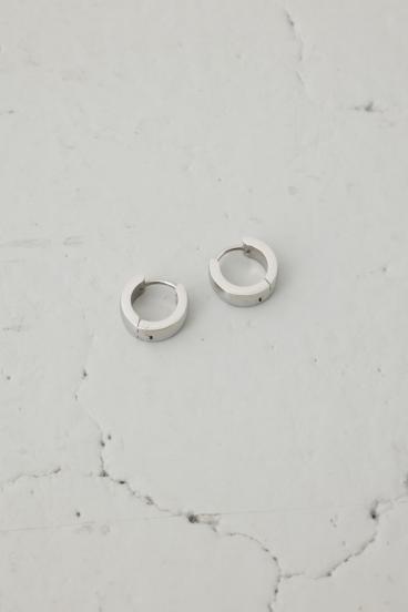 ステンレスメタルプチフープピアス 詳細画像
