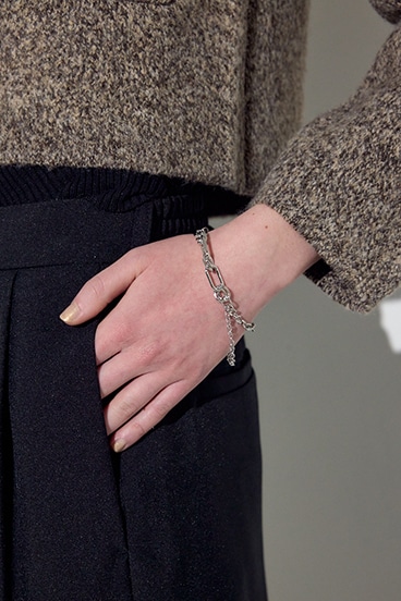 ミックスチェーンブレスレット