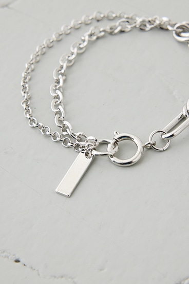 ミックスチェーンブレスレット 詳細画像