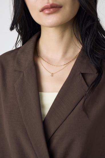 マルチチェーン2連ネックレス