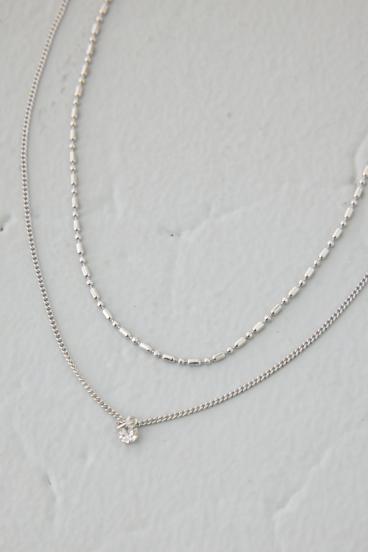 マルチチェーン2連ネックレス 詳細画像