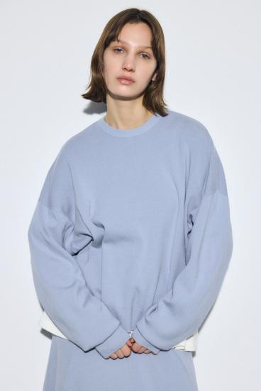 裾スリットニュアンスニットトップス