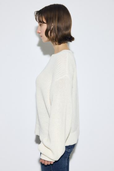 畔編みリラックスニットトップス 詳細画像