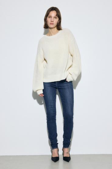 畔編みリラックスニットトップス 詳細画像