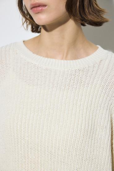 畔編みリラックスニットトップス 詳細画像