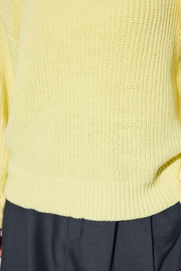 畔編みリラックスニットトップス 詳細画像