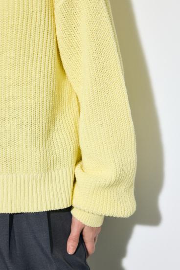 畔編みリラックスニットトップス 詳細画像