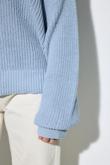 畔編みリラックスニットトップス 詳細画像