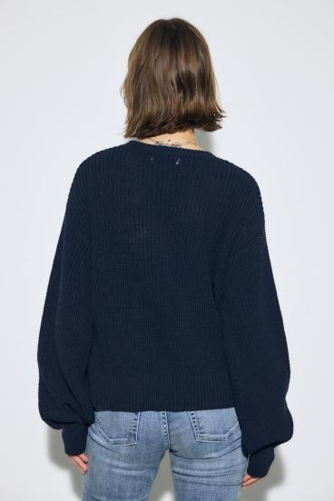 畔編みリラックスニットトップス 詳細画像