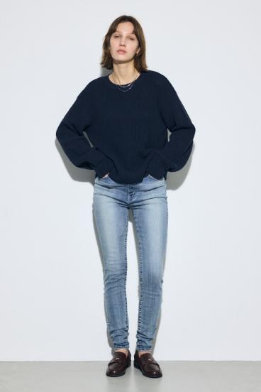 畔編みリラックスニットトップス 詳細画像