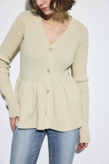 ペプラムカーディガン 詳細画像