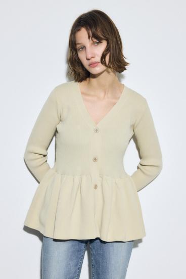 ペプラムカーディガン 詳細画像