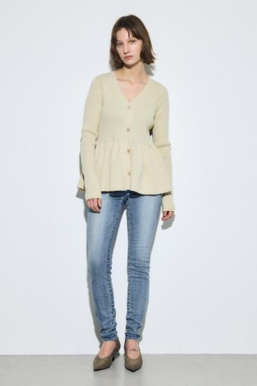 ペプラムカーディガン 詳細画像