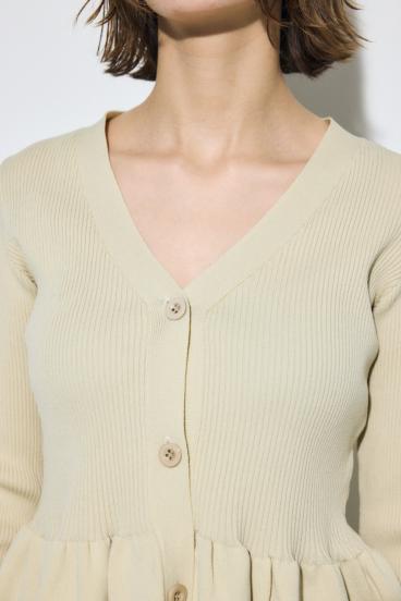 ペプラムカーディガン 詳細画像