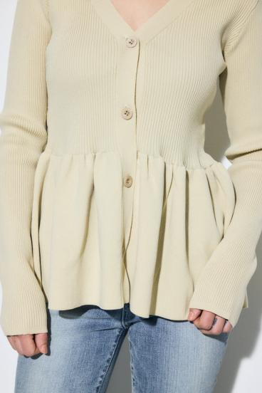 ペプラムカーディガン 詳細画像