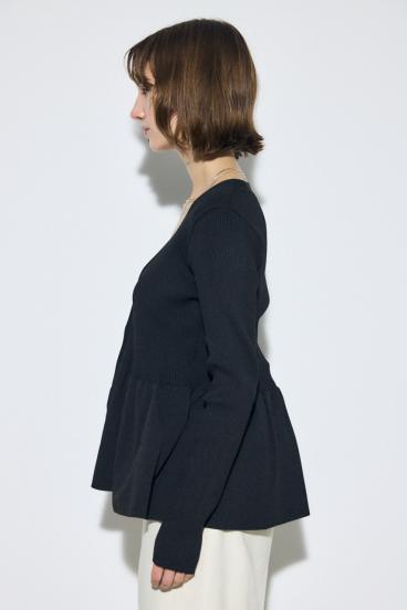 ペプラムカーディガン 詳細画像
