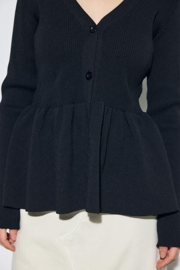 ペプラムカーディガン 詳細画像