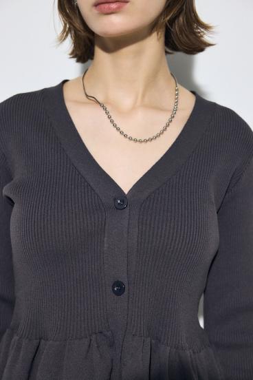 ペプラムカーディガン 詳細画像