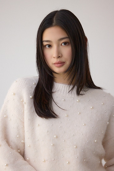 パールビジューニットトップス