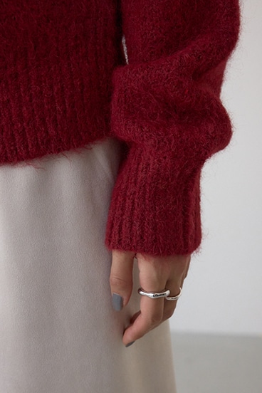 パールビジューニットトップス 詳細画像