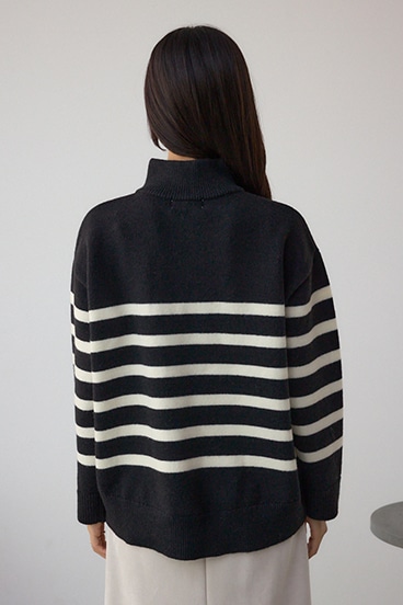 アソートカラーハーフジップニットトップス 詳細画像
