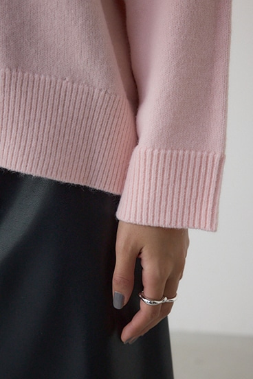 アソートカラーハーフジップニットトップス 詳細画像