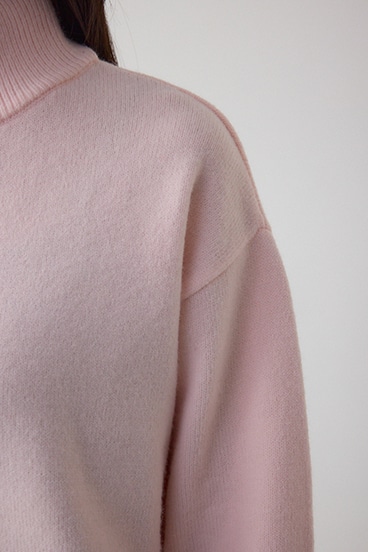 アソートカラーハーフジップニットトップス 詳細画像