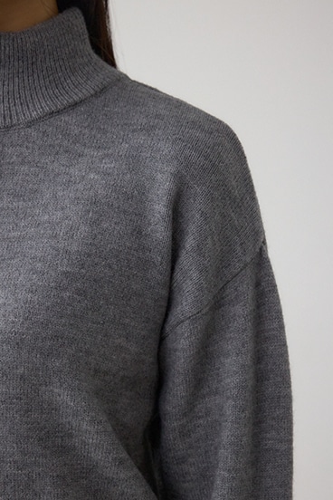 アソートカラーハーフジップニットトップス 詳細画像