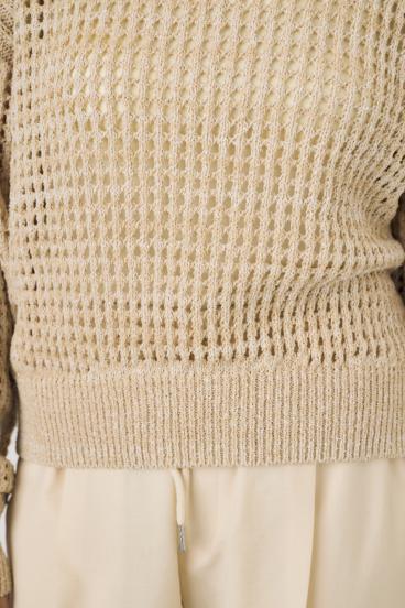 クロップドメッシュニット 詳細画像