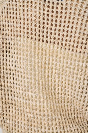 クロップドメッシュニット 詳細画像