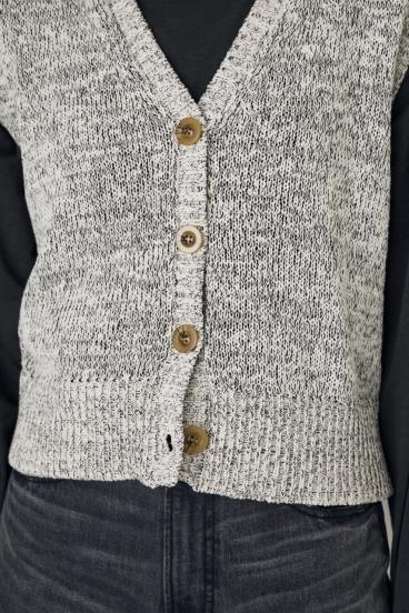 テープヤーンニットジレ 詳細画像