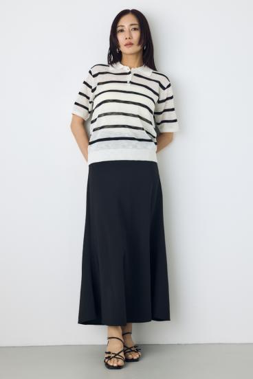 シアーポロニットトップス 詳細画像