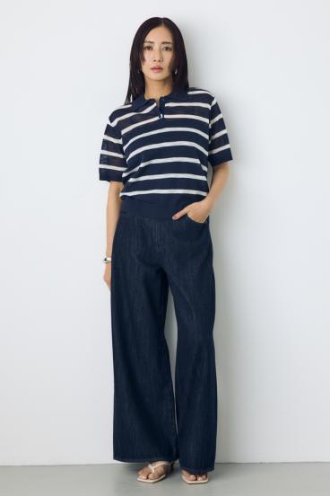 シアーポロニットトップス 詳細画像