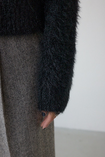 ボウタイデザインニットトップス 詳細画像