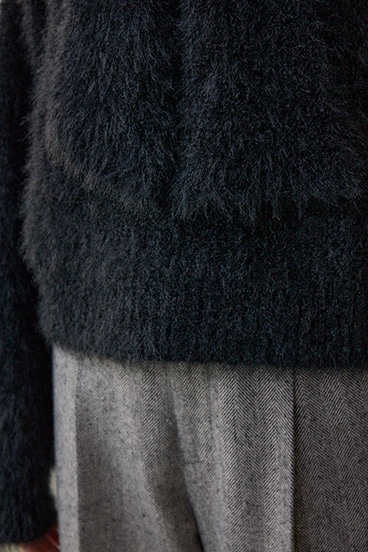 ボウタイデザインニットトップス 詳細画像