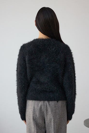 ボウタイデザインニットトップス 詳細画像