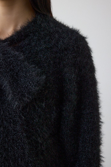 ボウタイデザインニットトップス 詳細画像