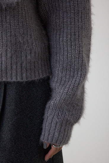 ボウタイデザインニットトップス 詳細画像