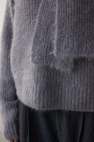 ボウタイデザインニットトップス 詳細画像