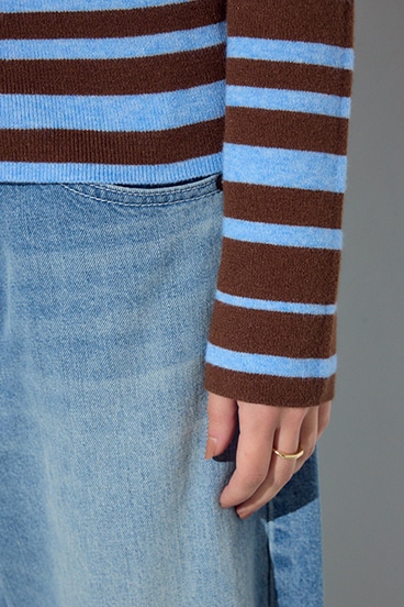 オフショルニットトップス 詳細画像