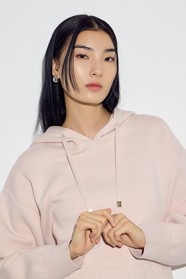 スウェッターニットパーカー 詳細画像