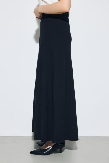 フレアニットロングスカート 詳細画像