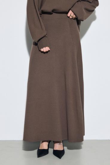 フレアニットロングスカート