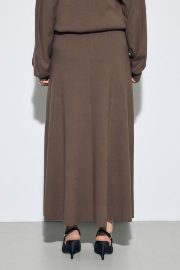 フレアニットロングスカート 詳細画像