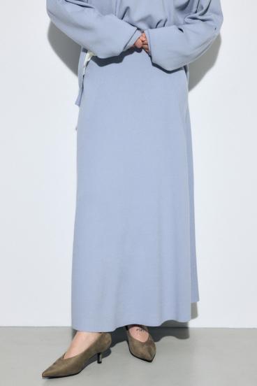 フレアニットロングスカート